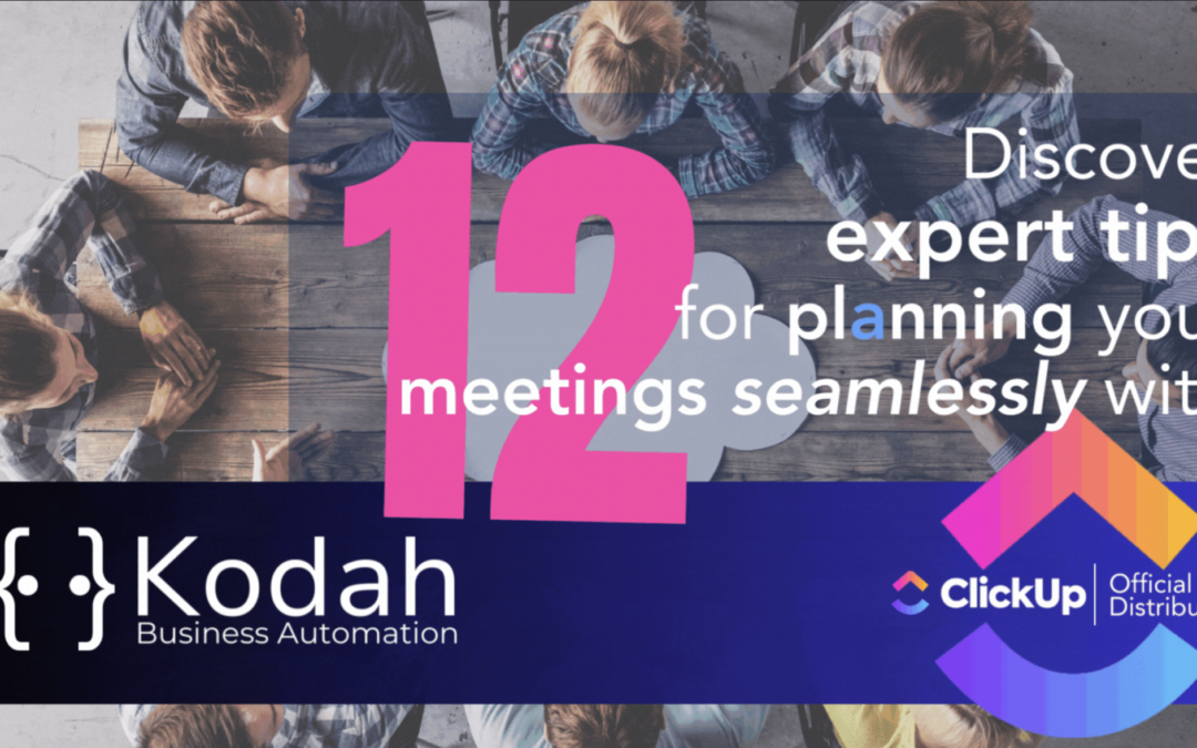 12 Tips On How To Plan a Meeting with ClickUp