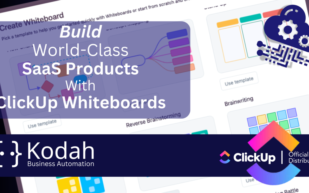 How to Build World-Class SaaS Products With ClickUp Whiteboards