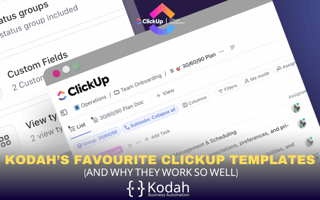 Kodah’s Favourite ClickUp Templates (And Why They Work So Well)