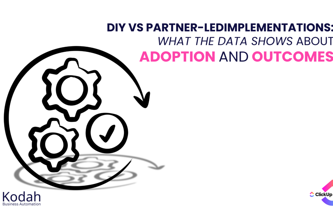 DIY vs Partner-Led Implementations: What the Data Shows About Adoption and Outcomes​