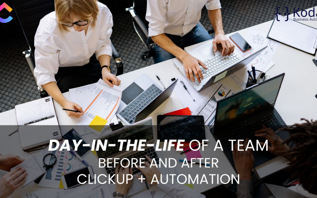 Day-in-the-Life of a Team Before and After ClickUp + Automation