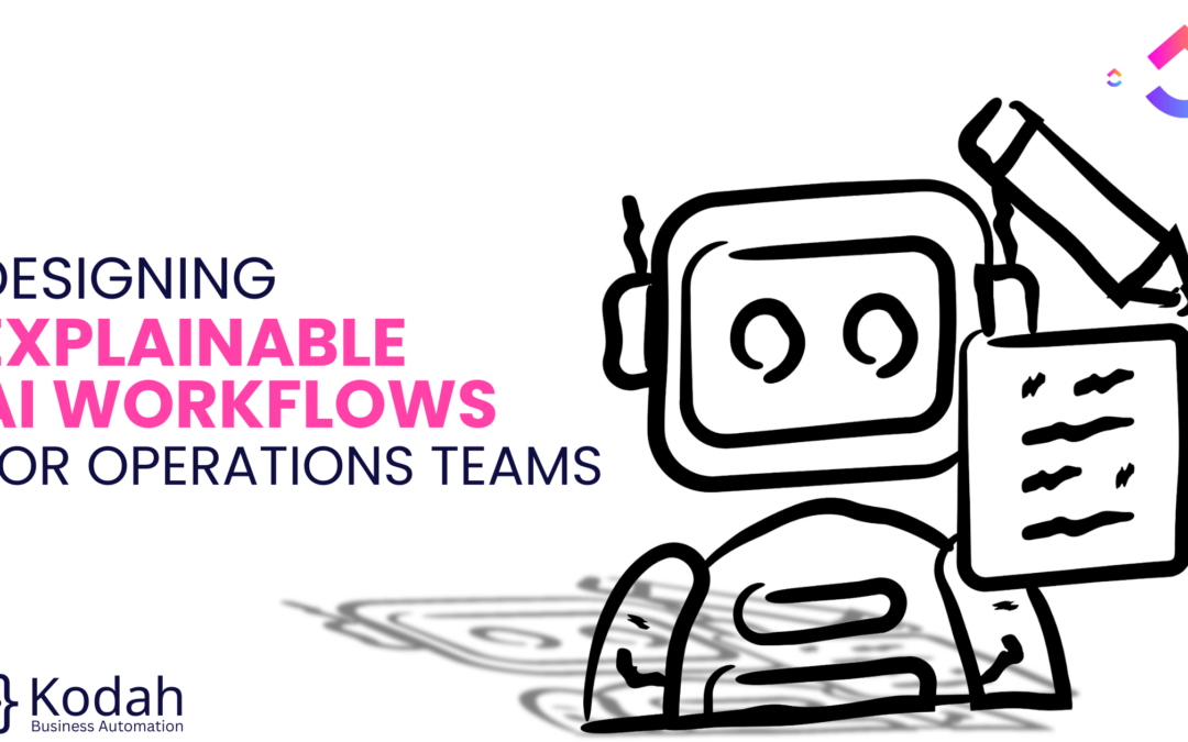 Designing Explainable AI Workflows for Operations Teams​