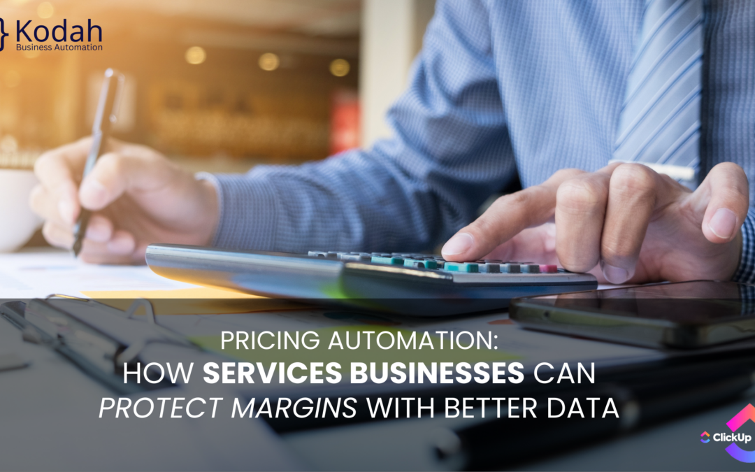 Pricing Automation: How Services Businesses Can Protect Margins with Better Data