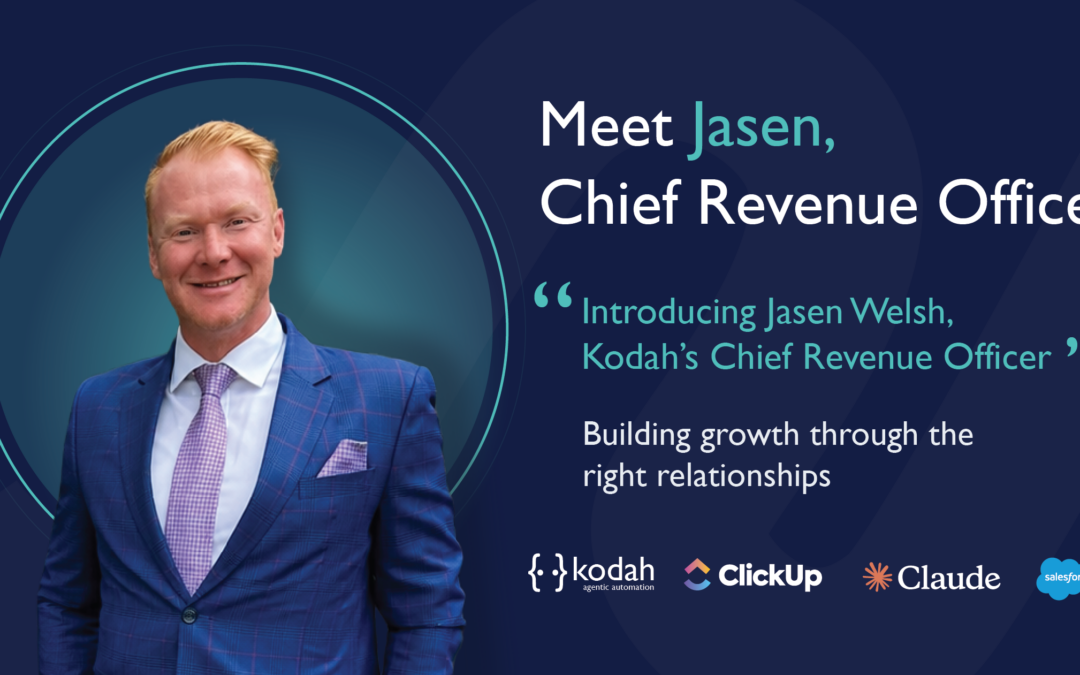 Introducing Jasen as Chief Revenue Officer at Kodah